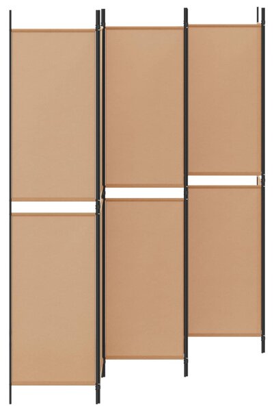 6-paneles szobaelválasztó Bézs 300 x 220 cm Szövet