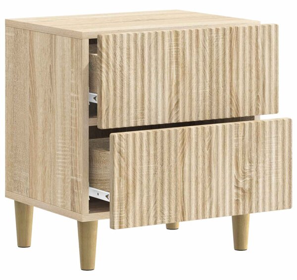 Éjjeliszekrény 2 pcs Sonoma Tölgy 43 x 34,5 x 48 cm Szerelt Fa