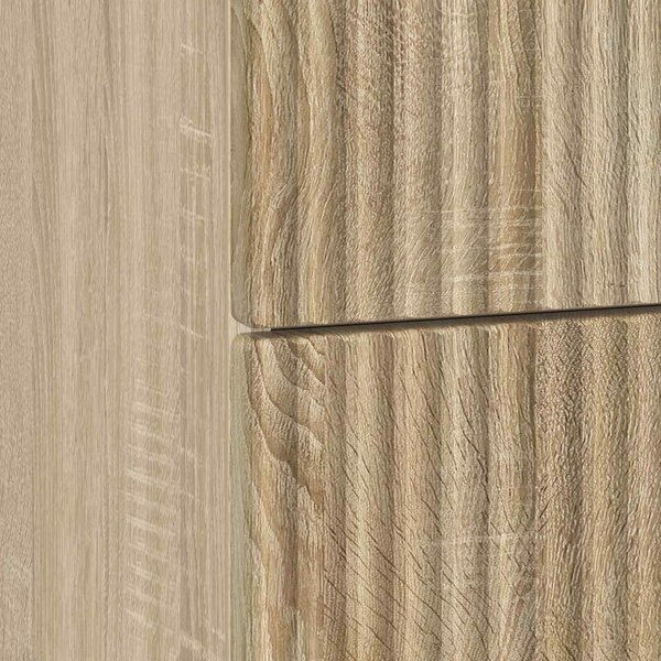 Éjjeliszekrény 2 pcs Sonoma Tölgy 43 x 34,5 x 48 cm Szerelt Fa