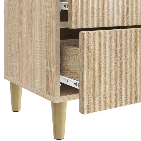 Éjjeliszekrény 2 pcs Sonoma Tölgy 43 x 34,5 x 48 cm Szerelt Fa