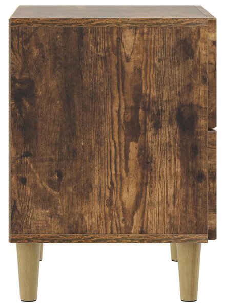 Éjjeliszekrény 2 pcs Füstös Tölgy 43 x 34,5 x 48 cm Szerelt Fa