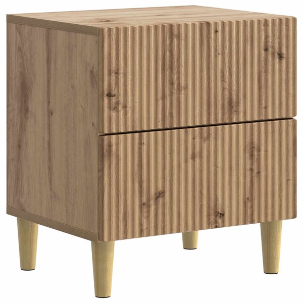 Éjjeliszekrény fiókkal 2 pcs Kézműves Tölgy 43 x 34,5 x 48 cm