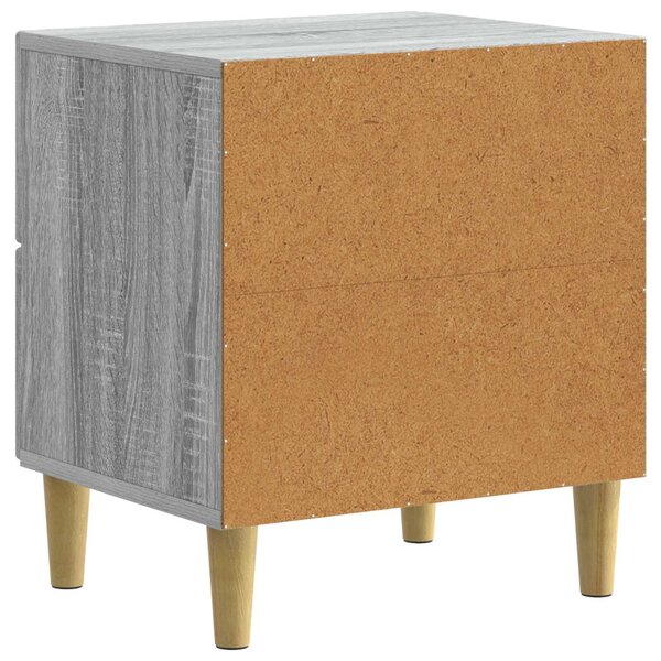 Éjjeliszekrény 2 pcs Szürke Sonoma 43 x 34,5 x 48 cm Szerelt Fa