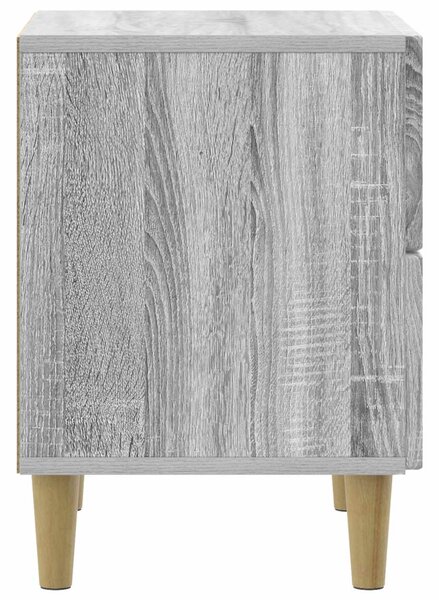 Éjjeliszekrény 2 pcs Szürke Sonoma 43 x 34,5 x 48 cm Szerelt Fa