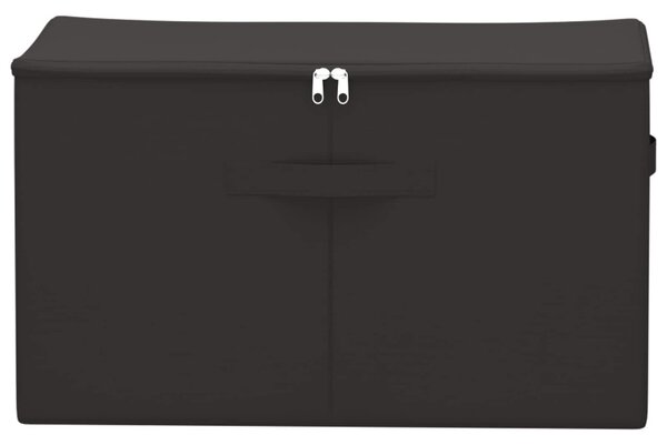 Tároló Doboz Antracitszürke 55 x 35 x 32 cm Nem szőtt textil