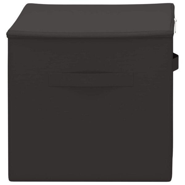 Tároló Doboz Antracitszürke 55 x 35 x 32 cm Nem szőtt textil