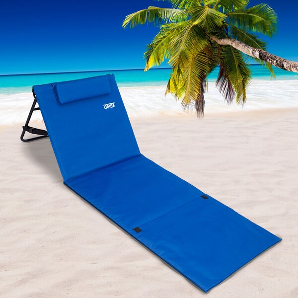 Detex® Strandmatrac háttámlával - kék
