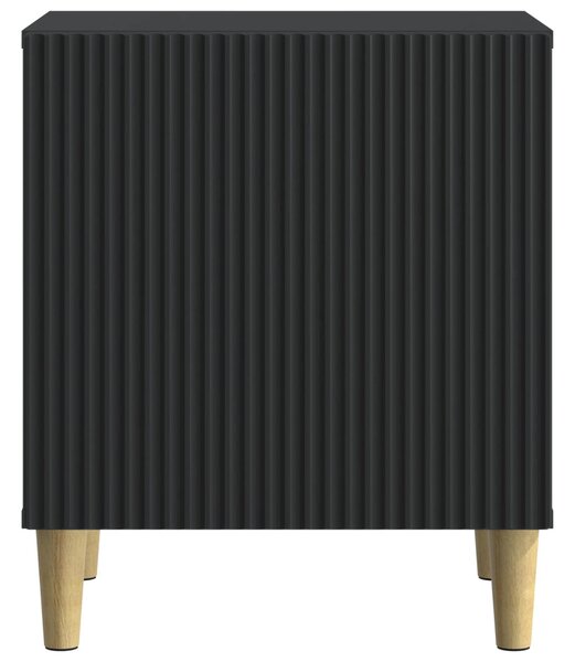 Éjjeliszekrény 2 pcs Fekete 43 x 34,5 x 50 cm Szerelt Fa
