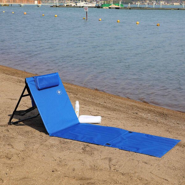 Detex® Strandmatrac háttámlával - kék