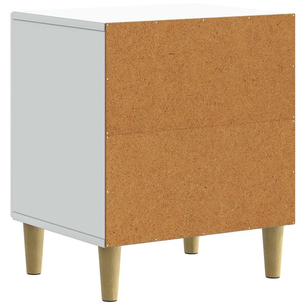 Éjjeliszekrény 2 pcs Fehér 43 x 34,5 x 50 cm Szerelt Fa
