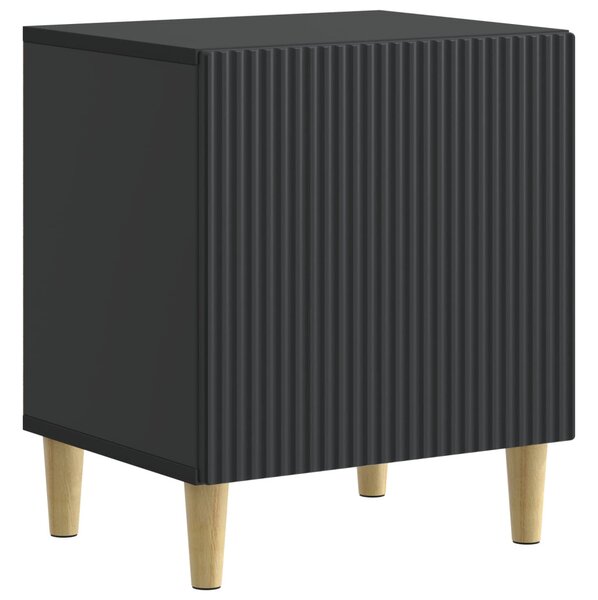 Éjjeliszekrény 2 pcs Fekete 43 x 34,5 x 50 cm Szerelt Fa