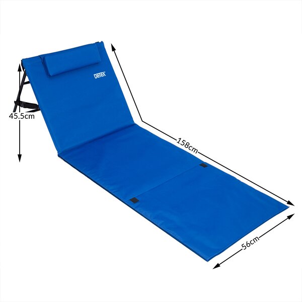 Detex® Strandmatrac háttámlával - kék