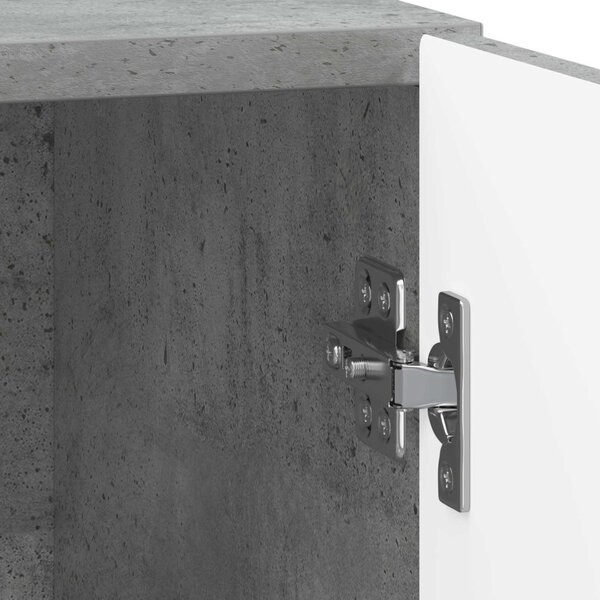 Éjjeliszekrény 2 pcs Betonszürke 43 x 34,5 x 50 cm Szerelt Fa