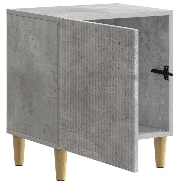 Éjjeliszekrény 2 pcs Betonszürke 43 x 34,5 x 50 cm Szerelt Fa