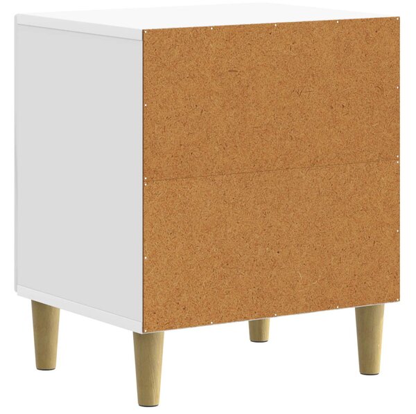 Éjjeliszekrény 2 pcs Magasfényű Fehér 43 x 34,5 x 50 cm