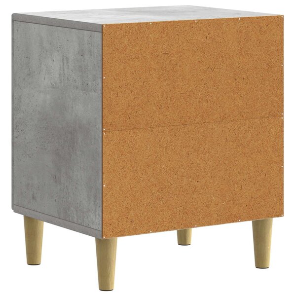 Éjjeliszekrény 2 pcs Betonszürke 43 x 34,5 x 50 cm Szerelt Fa