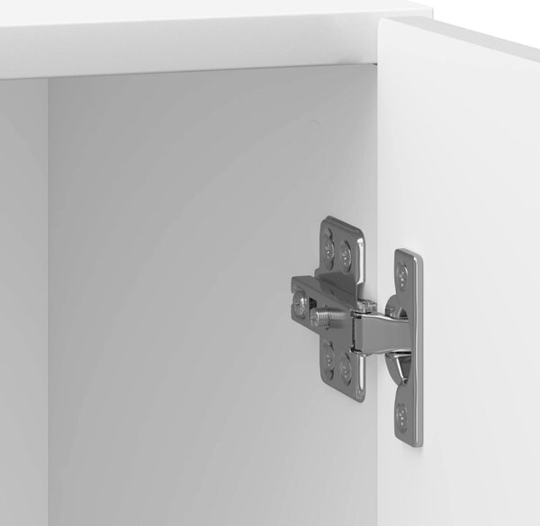 Éjjeliszekrény 2 pcs Magasfényű Fehér 43 x 34,5 x 50 cm