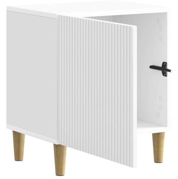 Éjjeliszekrény 2 pcs Magasfényű Fehér 43 x 34,5 x 50 cm