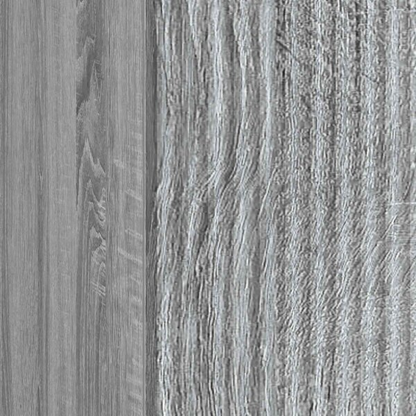 Éjjeliszekrény 2 pcs Szürke Sonoma 43 x 34,5 x 50 cm Szerelt Fa