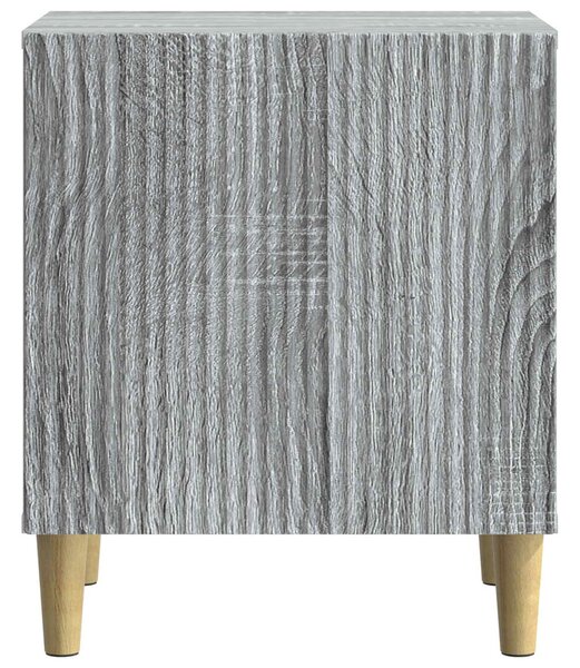 Éjjeliszekrény 2 pcs Szürke Sonoma 43 x 34,5 x 50 cm Szerelt Fa