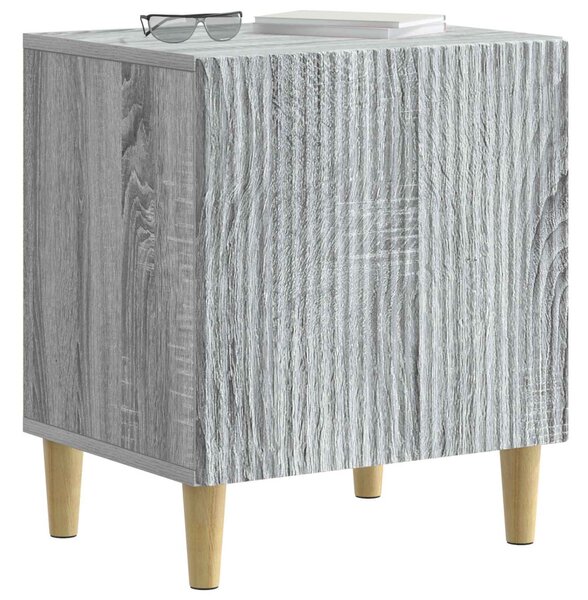 Éjjeliszekrény 2 pcs Szürke Sonoma 43 x 34,5 x 50 cm Szerelt Fa