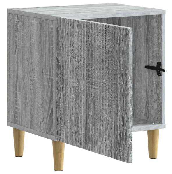 Éjjeliszekrény 2 pcs Szürke Sonoma 43 x 34,5 x 50 cm Szerelt Fa
