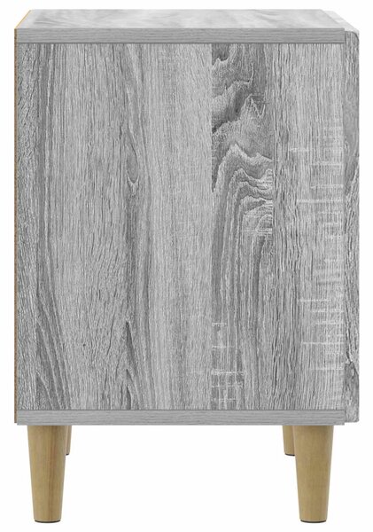 Éjjeliszekrény 2 pcs Szürke Sonoma 43 x 34,5 x 50 cm Szerelt Fa