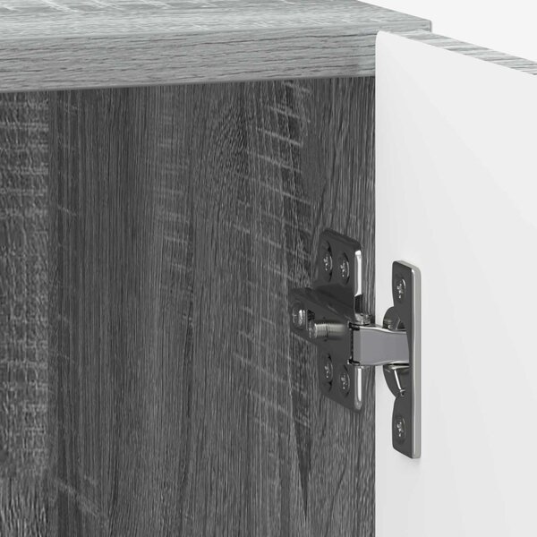 Éjjeliszekrény 2 pcs Szürke Sonoma 43 x 34,5 x 50 cm Szerelt Fa