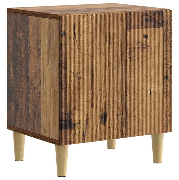 Éjjeliszekrény 2 pcs Antik Fa 43 x 34,5 x 50 cm Szerelt Fa