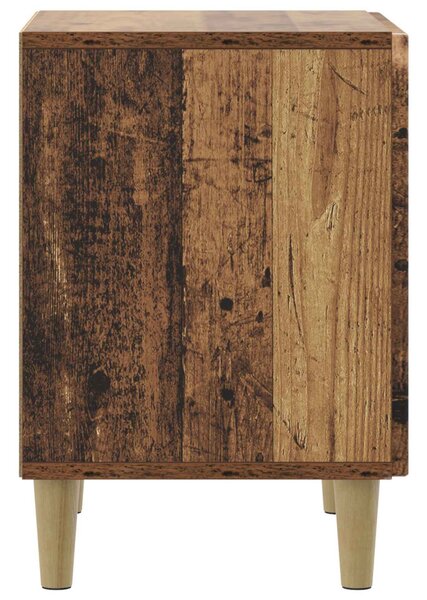 Éjjeliszekrény 2 pcs Antik Fa 43 x 34,5 x 50 cm Szerelt Fa