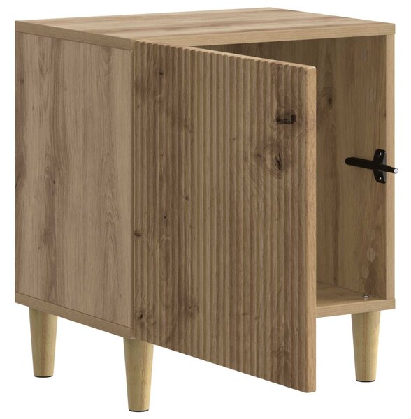 Éjjeliszekrény 2 pcs Kézműves Tölgy 43 x 34,5 x 50 cm