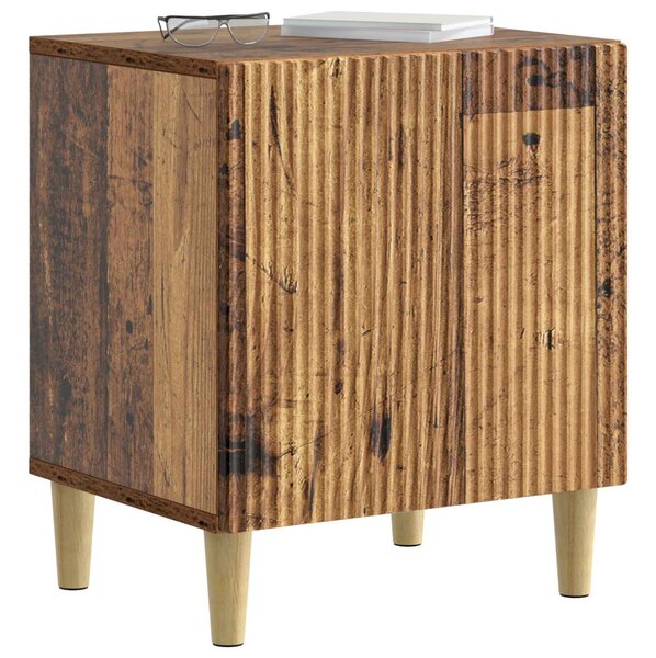 Éjjeliszekrény 2 pcs Antik Fa 43 x 34,5 x 50 cm Szerelt Fa