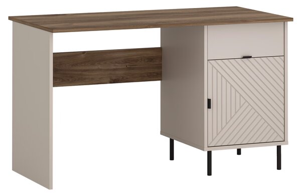 KONDELA EYCO 1D1S/120 PC asztal, kasmír/castello tölgy