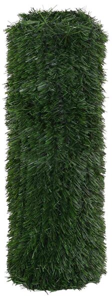 Műanyag Kerítés Sötétzöld 1 x 4 m PVC és Acél