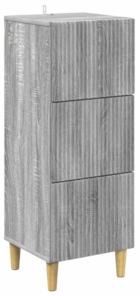 Fiókos szekrény Szürke Sonoma 33 x 34,5 x 90 cm Szerelt Fa