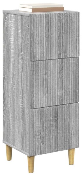 Fiókos szekrény Szürke Sonoma 33 x 34,5 x 90 cm Szerelt Fa