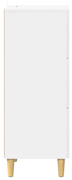 Fiókos szekrény Magasfényű Fehér 33 x 34,5 x 90 cm Szerelt Fa