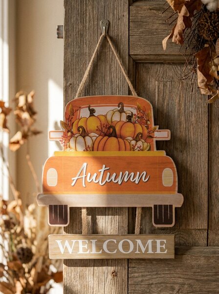 Sinsay - Fali dekoráció – autó „Autumn Welcome” felirattal - többszínű
