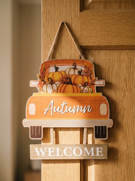 Sinsay - Fali dekoráció – autó „Autumn Welcome” felirattal - többszínű