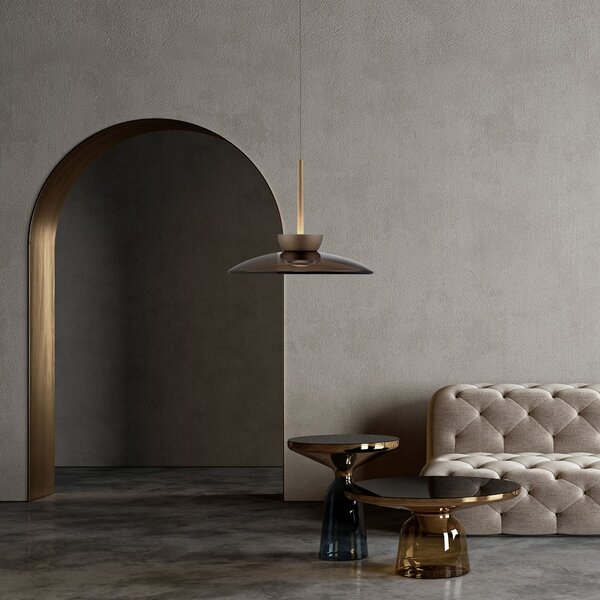 Függőlámpa PURE, PURE Moon, dimmable, Bronz / Öreg Sárgaréz, Nappali, Üveg, Modern