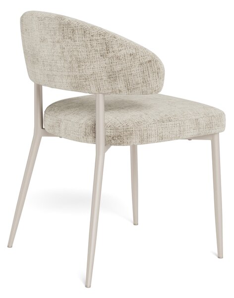 MAZZONI EXPORT IRIS Bézs (Juto 4 szövet)/szürke-bézs váz (cashmere) - MODERN KÁRPITOZOTT SZÉK BOHO STÍLUSÚ NAPPALIBA/ÉTKEZŐBE