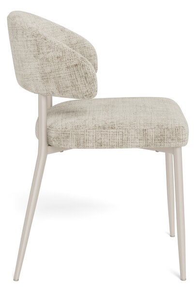 MAZZONI EXPORT IRIS Bézs (Juto 4 szövet)/szürke-bézs váz (cashmere) - MODERN KÁRPITOZOTT SZÉK BOHO STÍLUSÚ NAPPALIBA/ÉTKEZŐBE