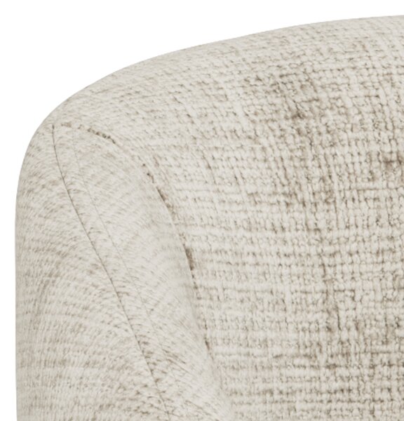 MAZZONI EXPORT CLARA Bézs (Juto 4 szövet)/szürke-bézs lábak (cashmere) - MODERN KÁRPITOZOTT KAGYLÓSZÉK LOFT STÍLUSÚ NAPPALIBA/ÉTKEZŐBE/IRODÁBA