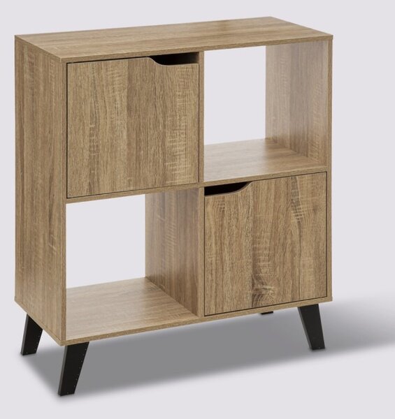 Komód 2db ajtóval és polccal - 68x80cm sonoma tölgy - Intenso Home