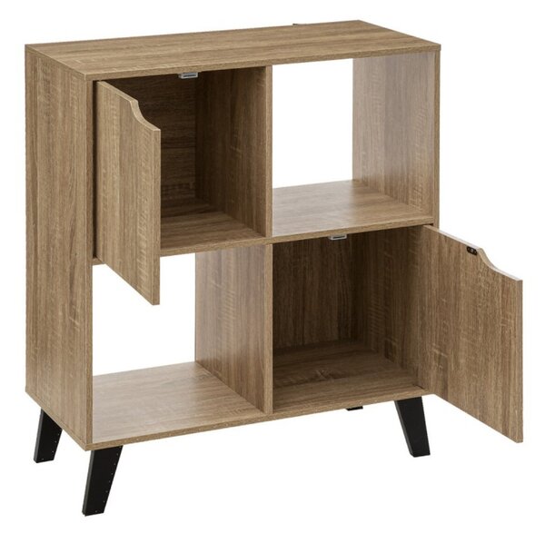 Komód 2db ajtóval és polccal - 68x80cm sonoma tölgy - Intenso Home