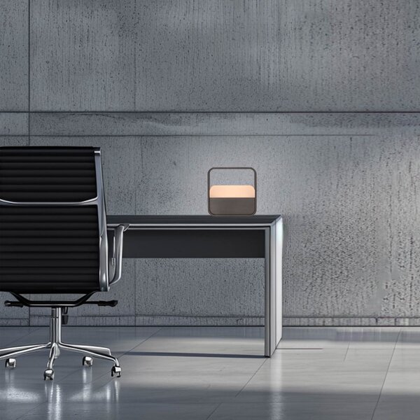 Asztali lámpa PURE, PURE Go, dimmable, Barna / Rozsdabarna, Nappali, Alumínium, Modern