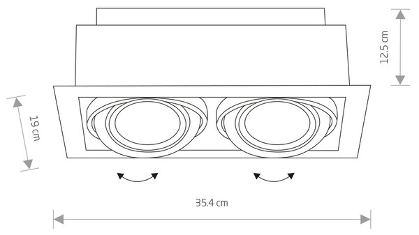 Downlight álmennyezetbe süllyeszthető spotlámpa
