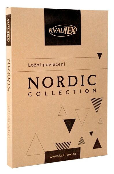 Kvalitex Nordic Shelby pamut ágyneműhuzat, bézs, 140 x 200 cm, 70 x 90 cm, 140 x 200 cm, 70 x 90 cm