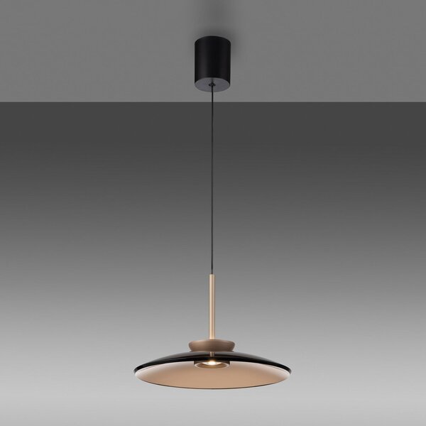 Függőlámpa PURE, PURE E-Moon, dimmable, Bronz / Öreg Sárgaréz, Nappali, Üveg, Modern