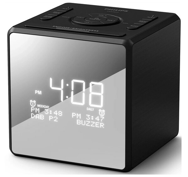 Philips TAR4600/10 Órás rádió, fekete